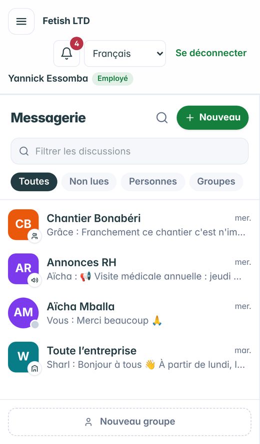 Wazi — Mes discussions