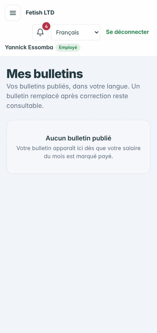 Wazi — Mes bulletins de paie