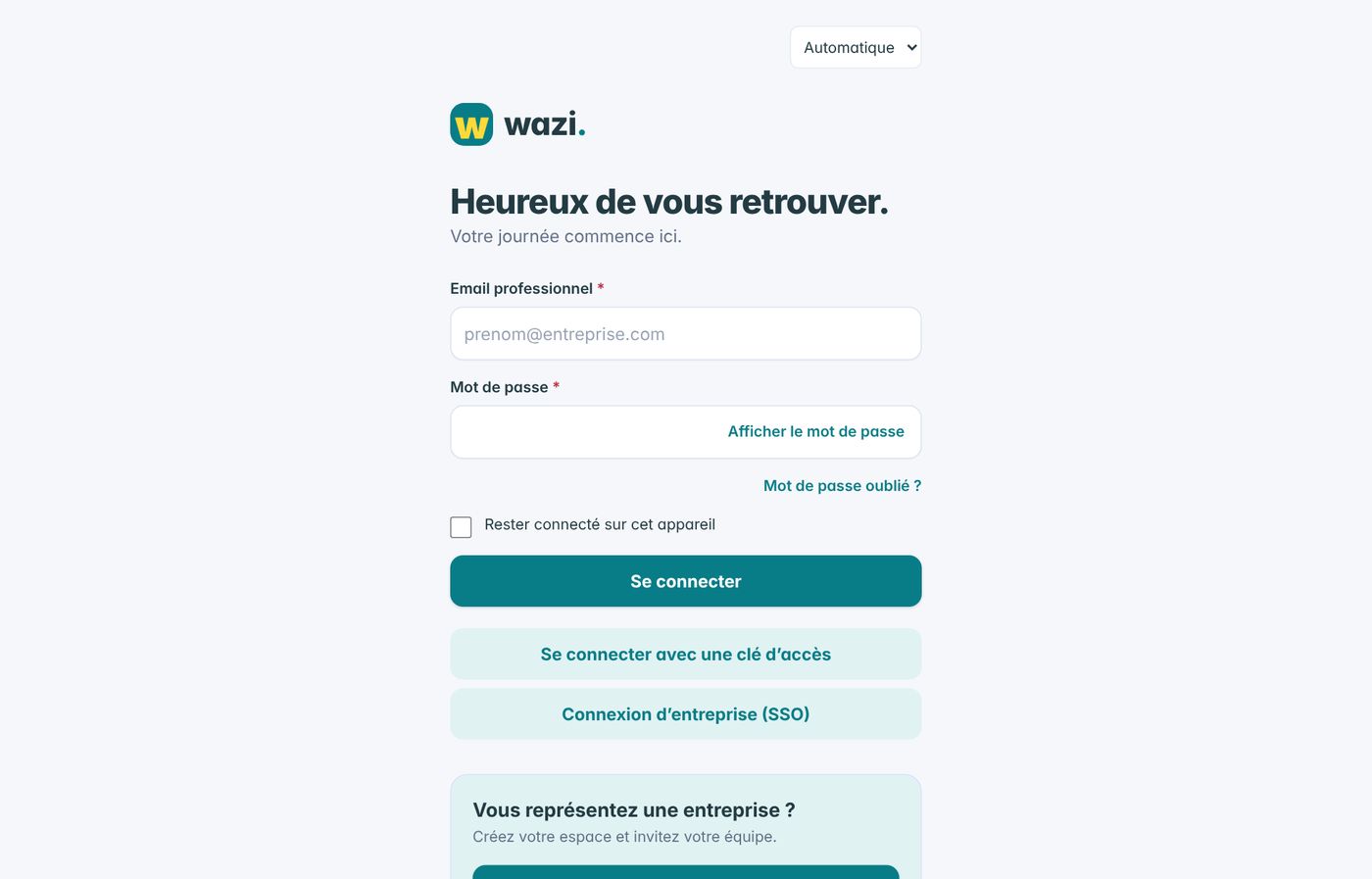 Wazi — Activer son compte